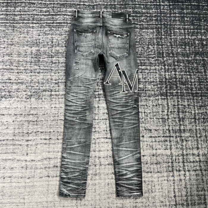1:1 quality version Patch Logo Jeans