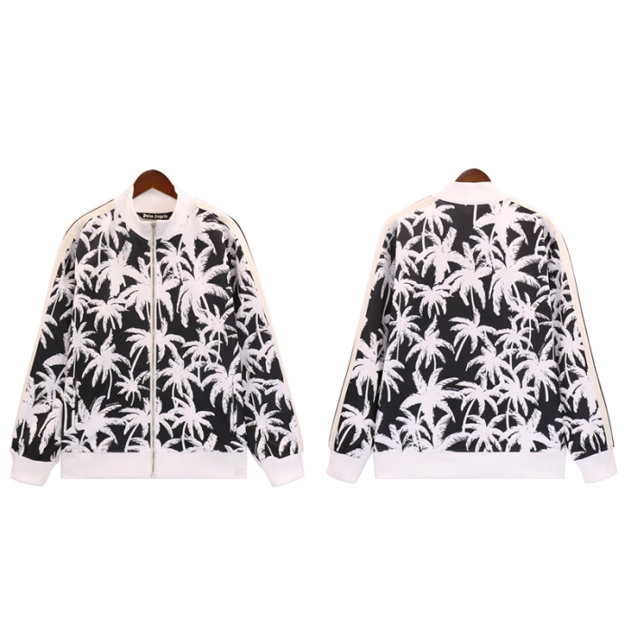 1:1 quality version Black And White Coconut Grove Print Jacket 2 colors
