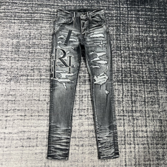 1:1 quality version Patch Logo Jeans