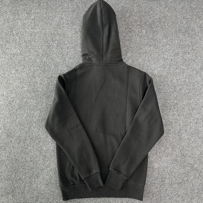 Towel Embroidered Tiger Black Hoodie
