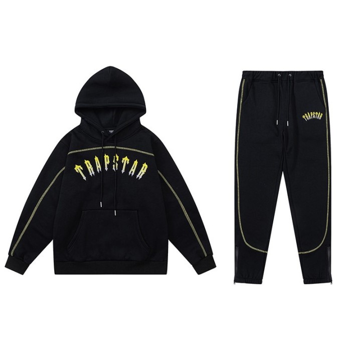 [50% Off]Lemon Yellow Monogrammed Embroidered Sweatpants 25149986