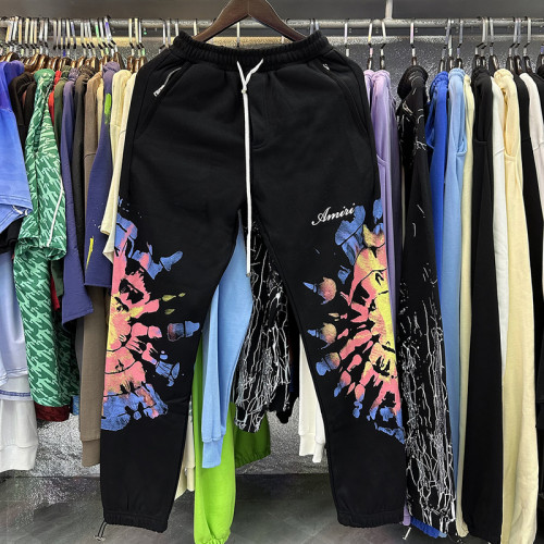 Sunflower Print Long Style Sweatpants