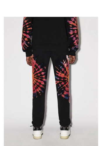 Sunflower Print Long Style Sweatpants
