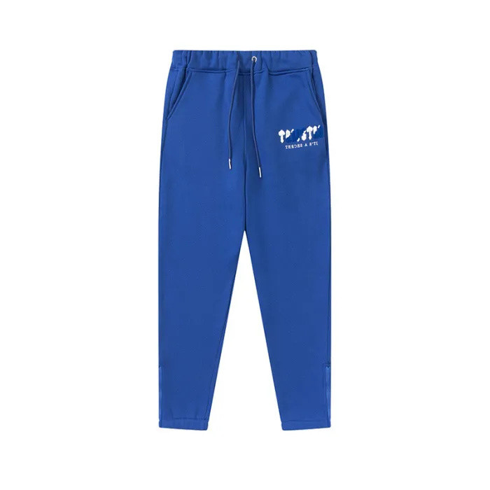 [50% Off]Blue and Green Gradient Letter Towel Embroidered Hooded Sweatpants 2 colors 25158673