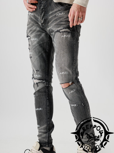 [buy more save more] 1:1 quality version Sporadic Embroidered Logo Jeans 2 colors
