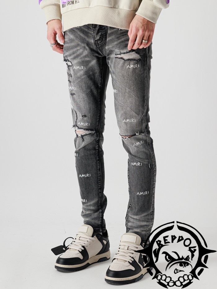 [buy more save more] 1:1 quality version Sporadic Embroidered Logo Jeans 2 colors 25043484