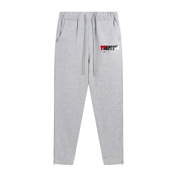 Gradient Letter Towel Embroidered Hooded Sweatpants 2 colors