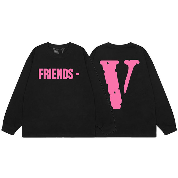 Big V Letter Heavyweight Long Sleeve T-Shirt 22 colors