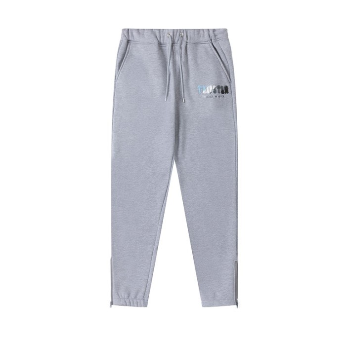 [50% Off]Blue White Gray Towel Embroidered Relaxed Sweatpants 2 colors 25165069