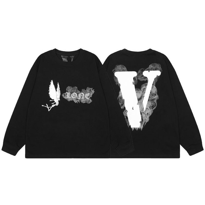 Big V Letter Heavyweight Long Sleeve T-Shirt 22 colors