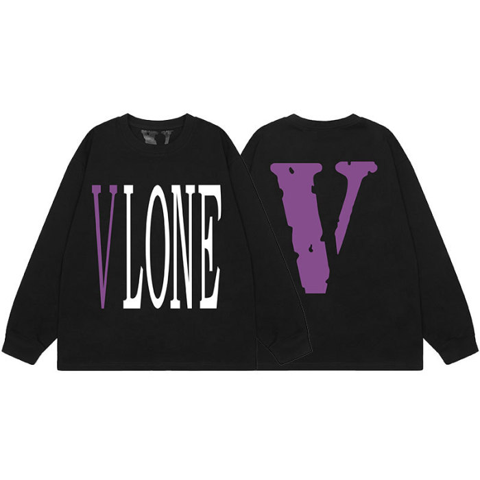 Big V Letter Heavyweight Long Sleeve T-Shirt 22 colors