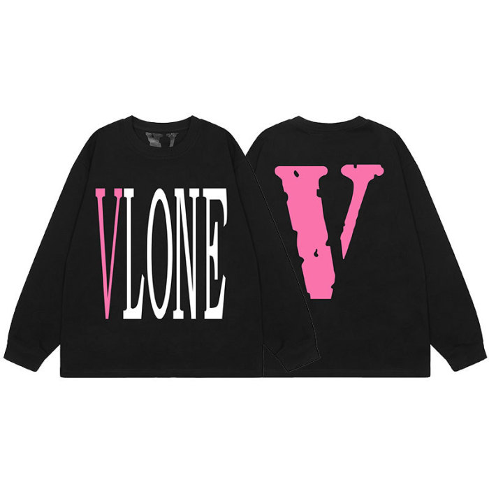 Big V Letter Heavyweight Long Sleeve T-Shirt 22 colors