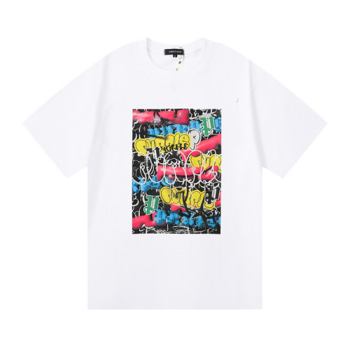 Exaggerated Airbrushed Letter Print tee 2 colors
