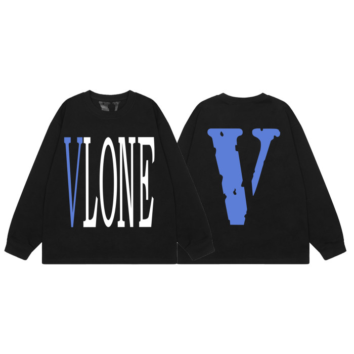 Big V Letter Heavyweight Long Sleeve T-Shirt 22 colors