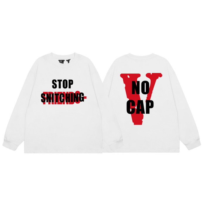Big V Letter Heavyweight Long Sleeve T-Shirt 22 colors
