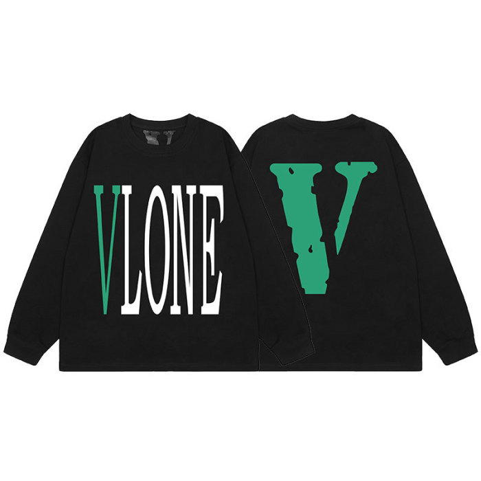 Big V Letter Heavyweight Long Sleeve T-Shirt 22 colors