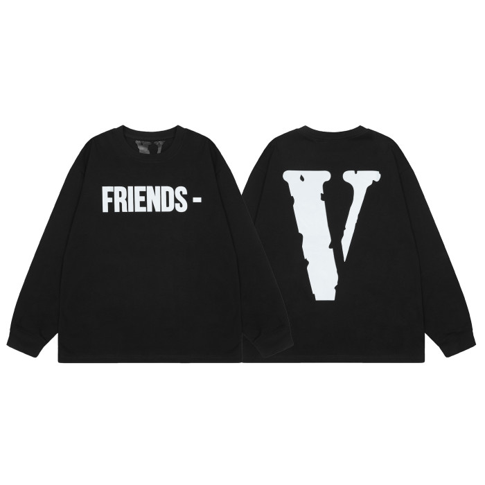 Big V Letter Heavyweight Long Sleeve T-Shirt 22 colors
