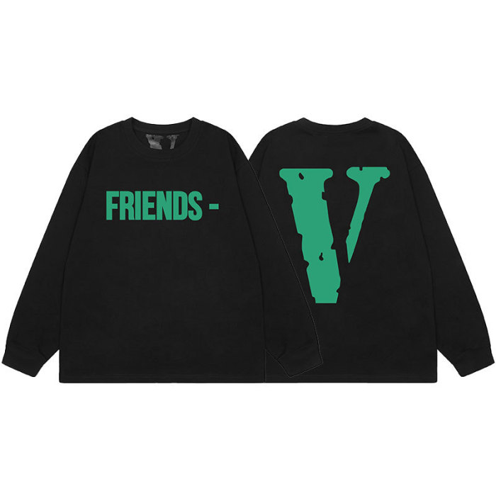 Big V Letter Heavyweight Long Sleeve T-Shirt 22 colors