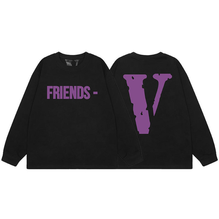 Big V Letter Heavyweight Long Sleeve T-Shirt 22 colors
