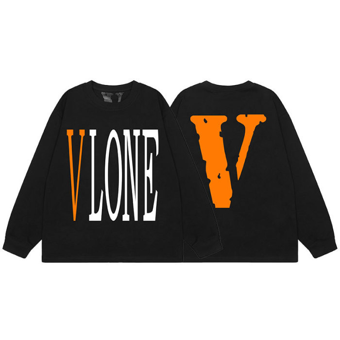 Big V Letter Heavyweight Long Sleeve T-Shirt 22 colors