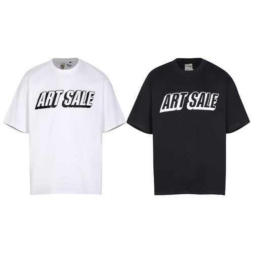 Italic Art Word Print tee 2 colors