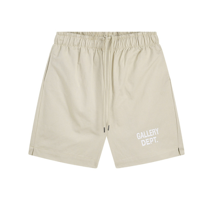 Elasticized drawstring shorts