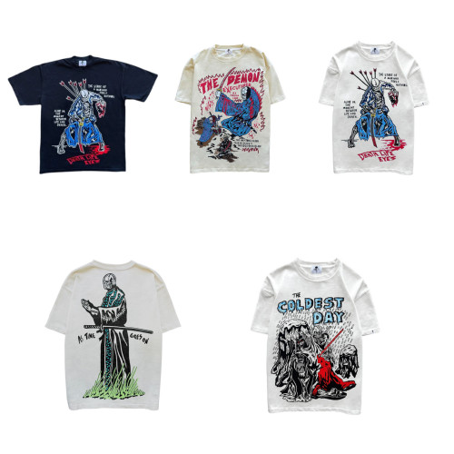 [50% Off]Card Samurai Loose Print tee 5 colors 25169792
