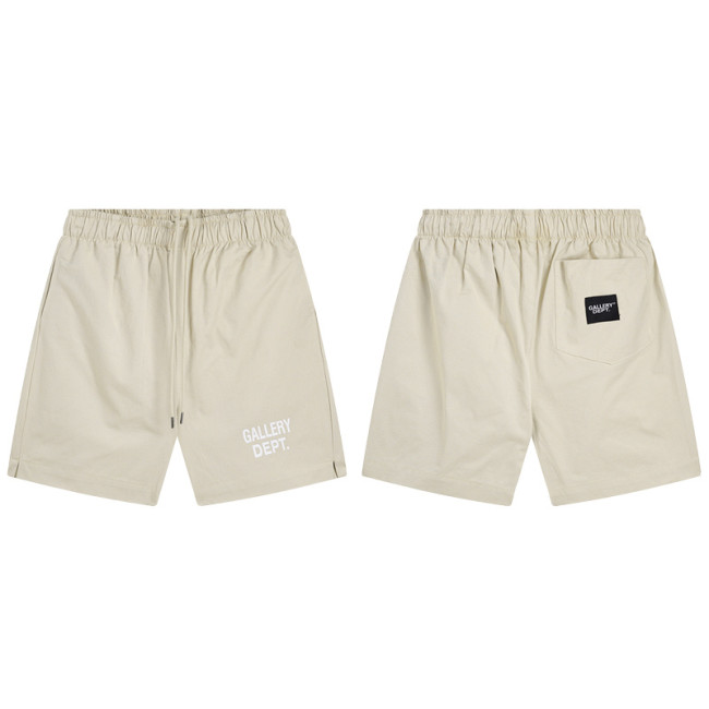 Elasticized drawstring shorts