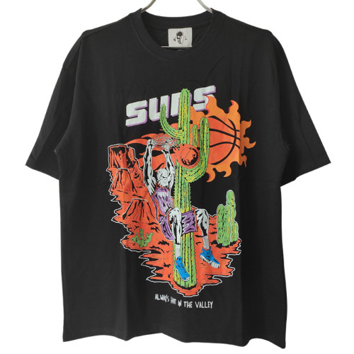 Sun Booker Dunk Skull Print tee