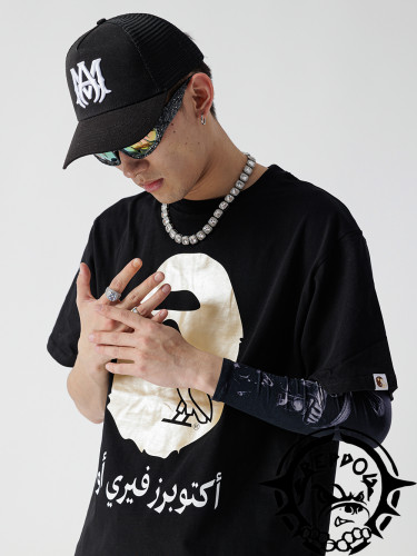[buy more save more] Ape Man Owl Print Short Sleeve 2 colors