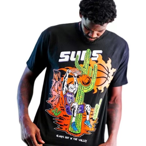 Sun Booker Dunk Skull Print tee