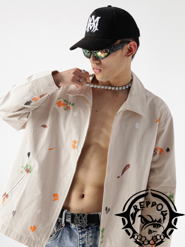 Watercolor Graffiti Windproof Jacket