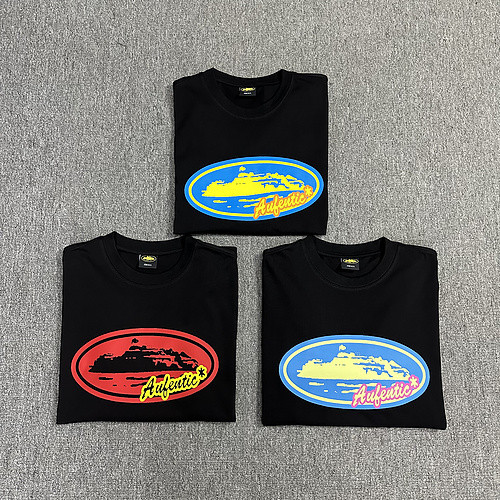 [buy more save more] Multicolor Mysterious Island Emblem Print tee 3 colors