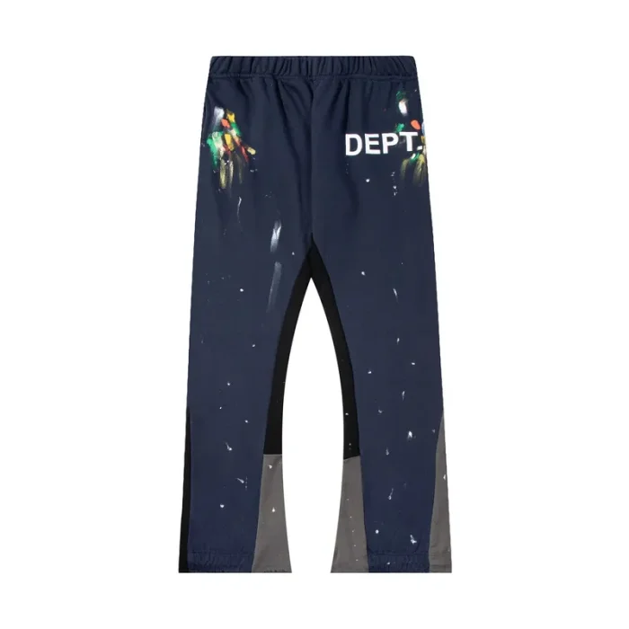  Left leg large monogrammed printed wide leg pants 12 colors