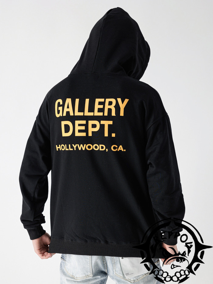  Classic Red and Yellow Label Print Hoodie 3 colors