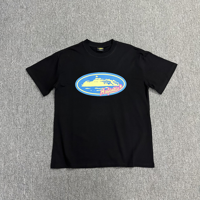 [buy more save more] Multicolor Mysterious Island Emblem Print tee 3 colors
