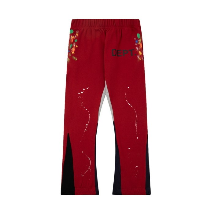   Left leg large monogrammed printed wide leg pants 12 colors