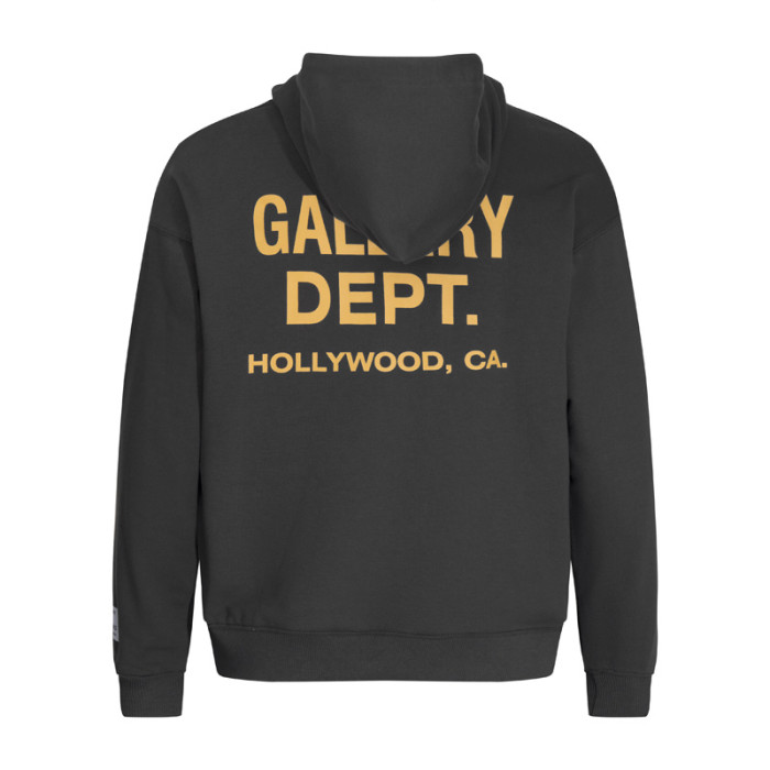   Classic Red and Yellow Label Print Hoodie 3 colors