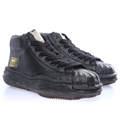 Thick Sole High Top Leather Shoes