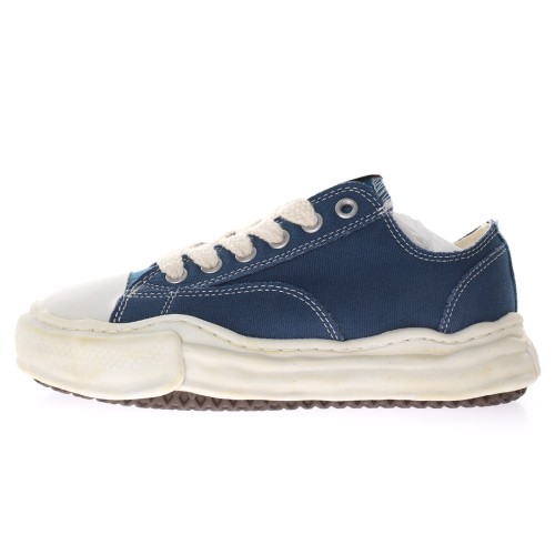 Canvas Denim Dark Blue Oxide White Shoes
