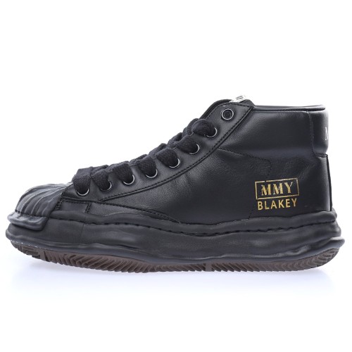 Thick Sole High Top Leather Shoes