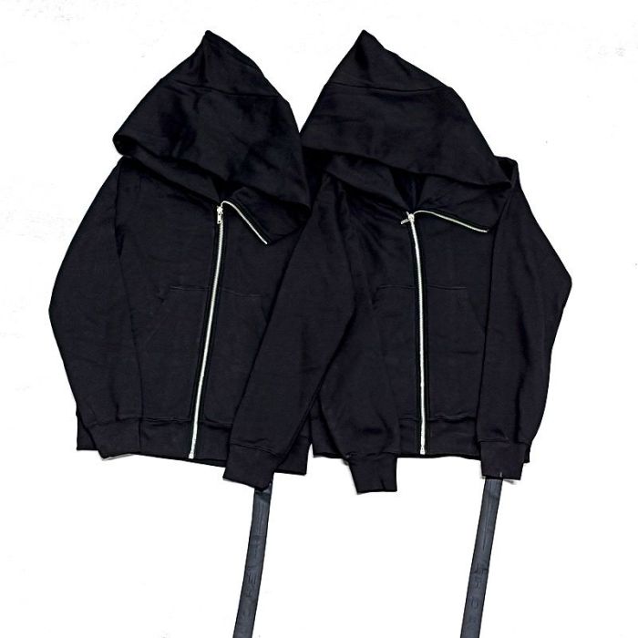 Black Wizard Slant Zip Hoodie