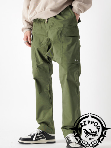1:1 quality version Trendy large pocket knit work pants 3 colors