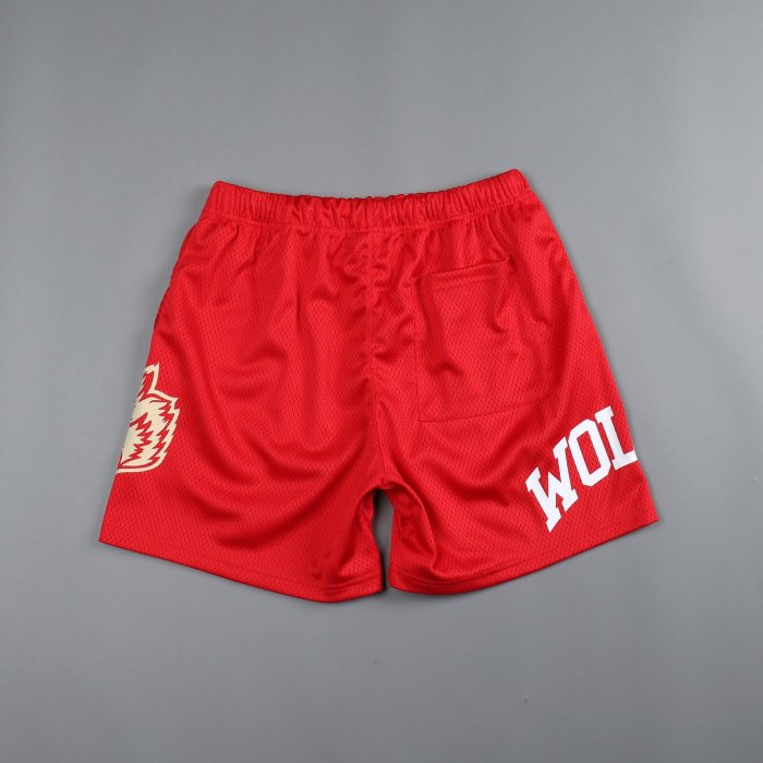  Wolf head letter print shorts 5 colors