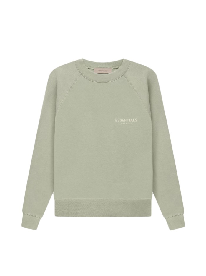 1:1 quality version Flocked Letter Logo Pullover Sweatshirt 3 colors