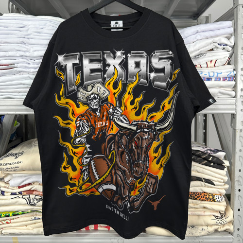 Cowboy Skull Print Short Sleeve