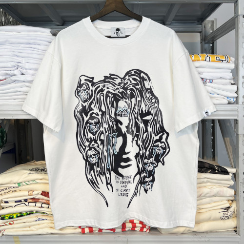 Skull American Wave Street Print Short Sleeve