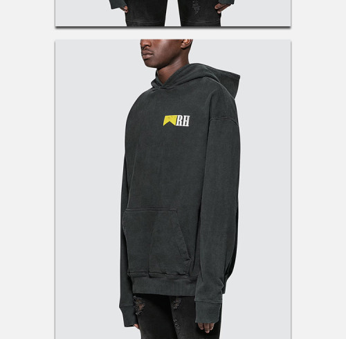 1:1 quality version Vintage Logo Print High Street Hooded Sweatshirt