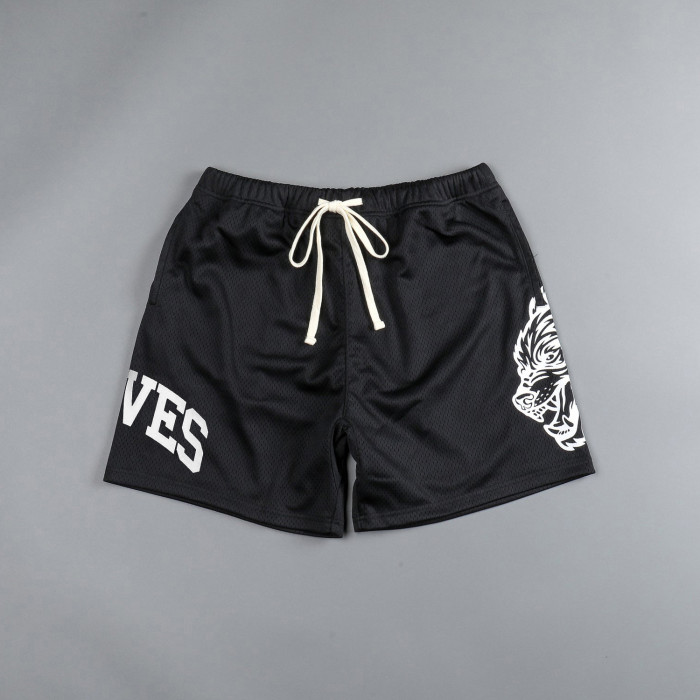  Wolf head letter print shorts 5 colors
