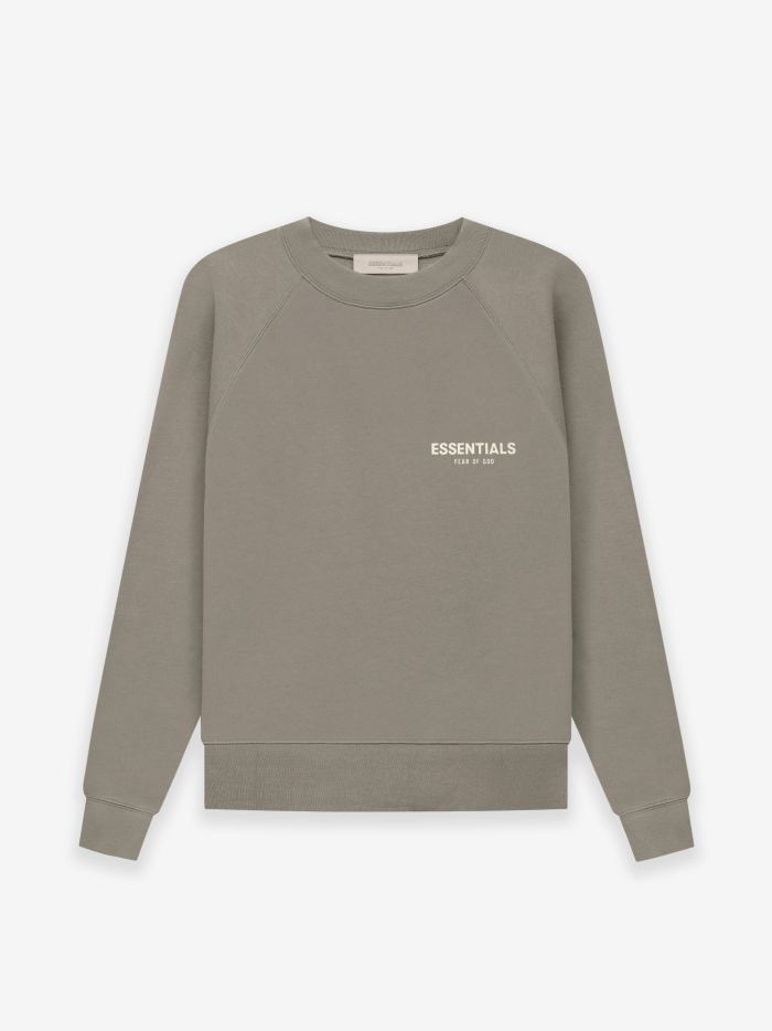 1:1 quality version Flocked Letter Logo Pullover Sweatshirt 3 colors